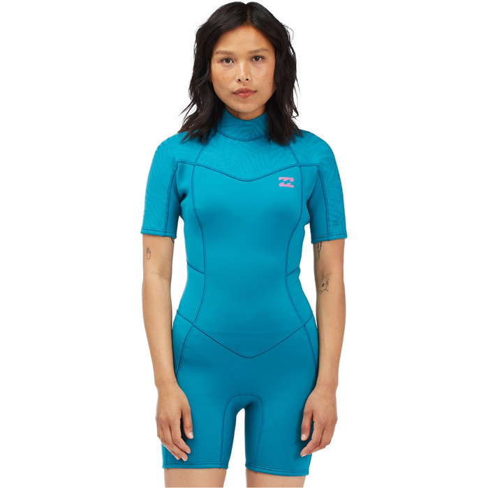 【チョコレート】BILLABONG SYNERGY 2/3レディースM 3/2mm Synergy - Back Zip Wetsuit for Girls 4-16 | Billabong
